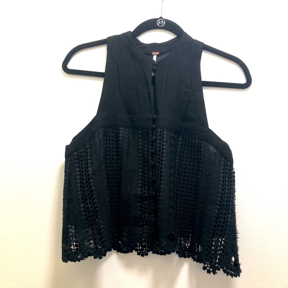 Free People Embroidered Blouse